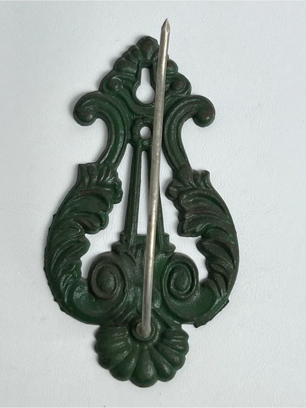Ornate Green Decorative Wall Hook - Classic Home Accent
